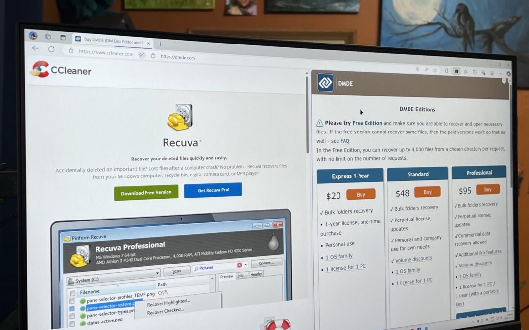 Recuva vs. DMDE: Which is the best free data recovery software for you?